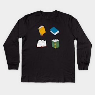 Books lovers - black Kids Long Sleeve T-Shirt